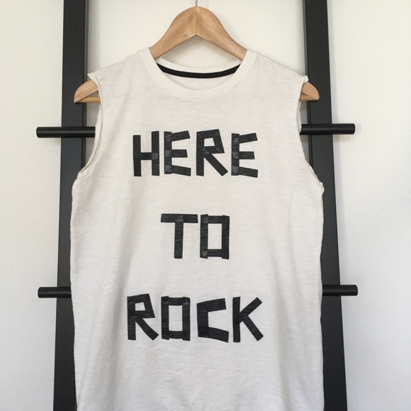 Art Class Tops - 📦Here To Rock Raw Edge Sleeveless Top